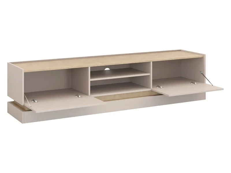 Zelric TV-benk 200 cm - Beige - Møbler - Mediamøbel & tv møbel - TV-benk & mediabenk