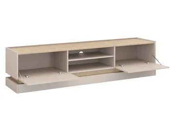 Zelric TV-benk 200 cm - Svart - Møbler - Mediamøbel & tv møbel - TV-benk & mediabenk