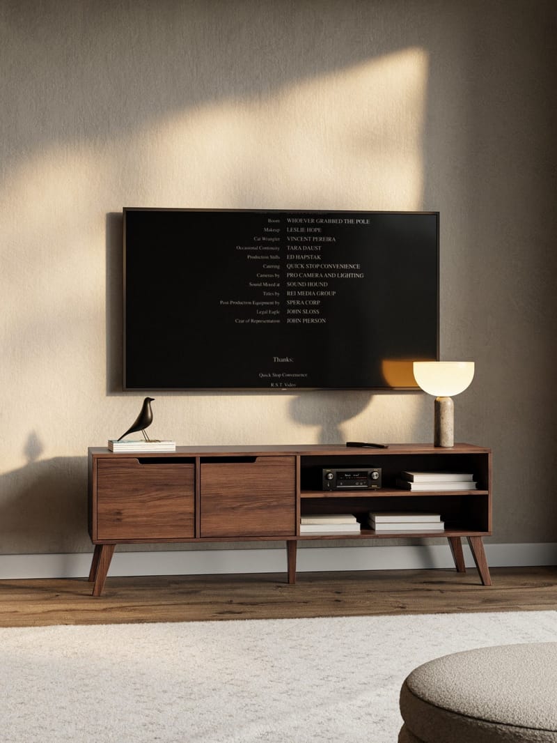 Zelto TV-benk 160 cm - Warmia valnøtt - Møbler - Mediamøbel & tv møbel - TV-benk & mediabenk