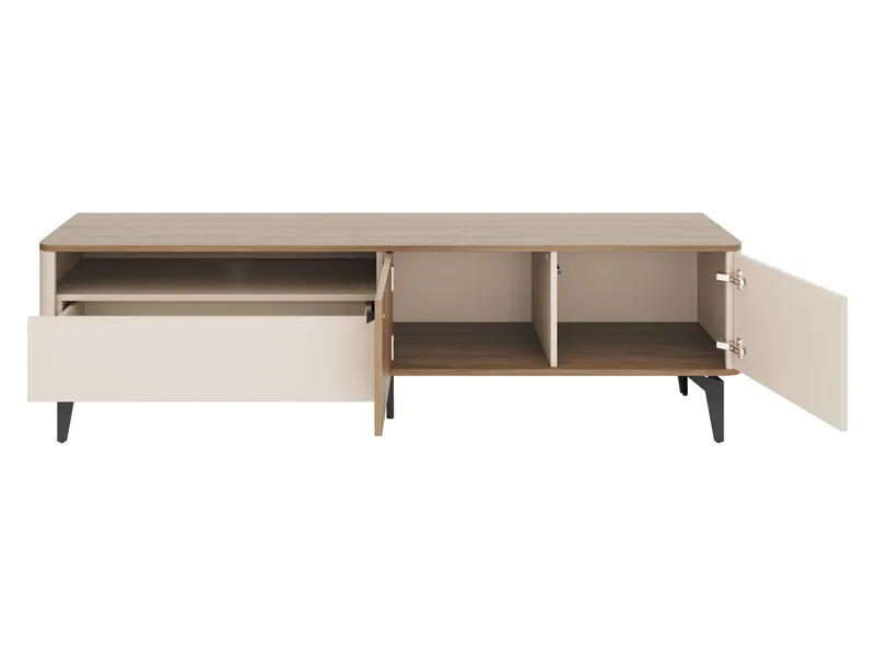 Zeyrin TV-benk 180 cm - Beige|brun|svart - Møbler - Mediamøbel & tv møbel - TV-benk & mediabenk