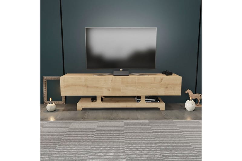 Zira TV-benk 160 cm - Eik - Møbler - Mediamøbel & tv møbel - TV-benk & mediabenk