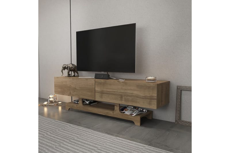 Zira TV-benk 160 cm - Valnøtt - Møbler - Mediamøbel & tv møbel - TV-benk & mediabenk