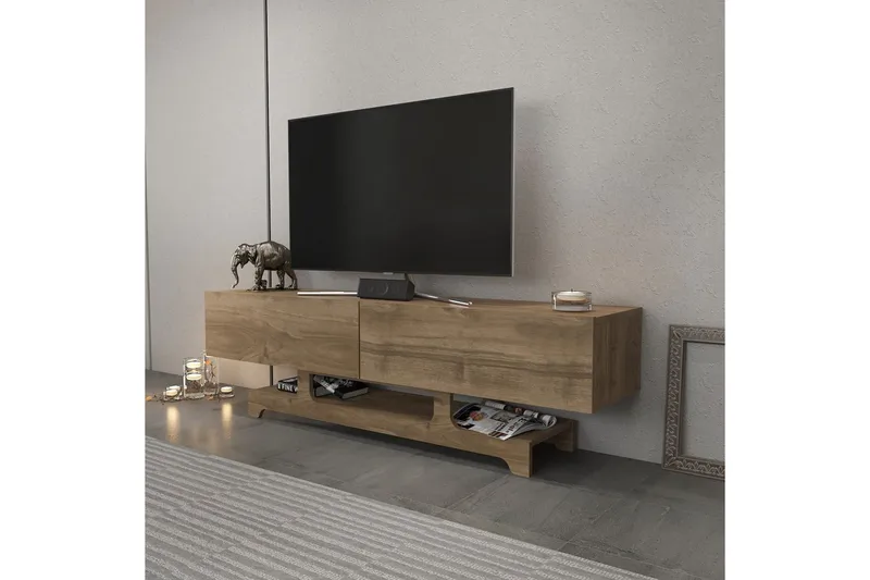 Zira TV-benk 160 cm - Valnøtt - Møbler - Mediamøbel & tv møbel - TV-benk & mediabenk