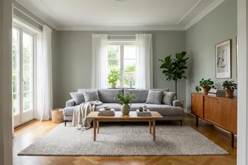 Menard Premium 5-seters dyp sofa i chenille - Grå - Møbler - Sofaer