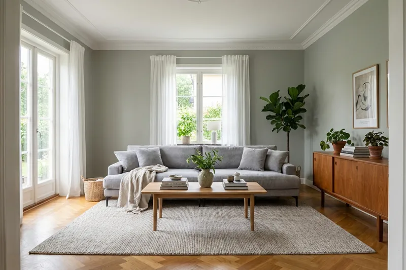 Menard Premium 5-seters dyp sofa i chenille - Grå - Møbler - Sofaer