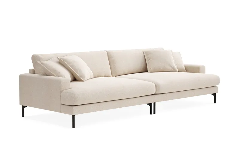 Menard Premium 5-personers Dyb Sofa i Chenille - Lys Beige - Møbler - Sofaer