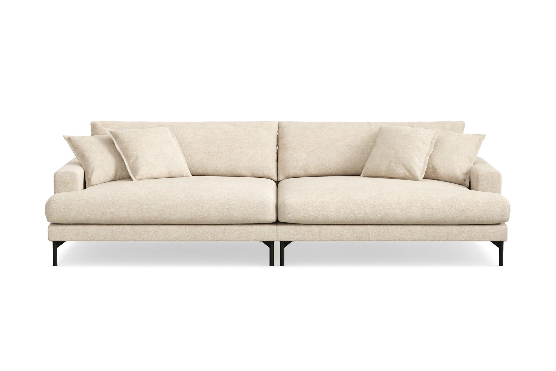 Menard Premium 5-seters dyp sofa i chenille - Beige