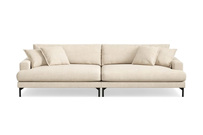 Menard Premium 5-seters dyp sofa i chenille - Beige - Møbler - Sofaer