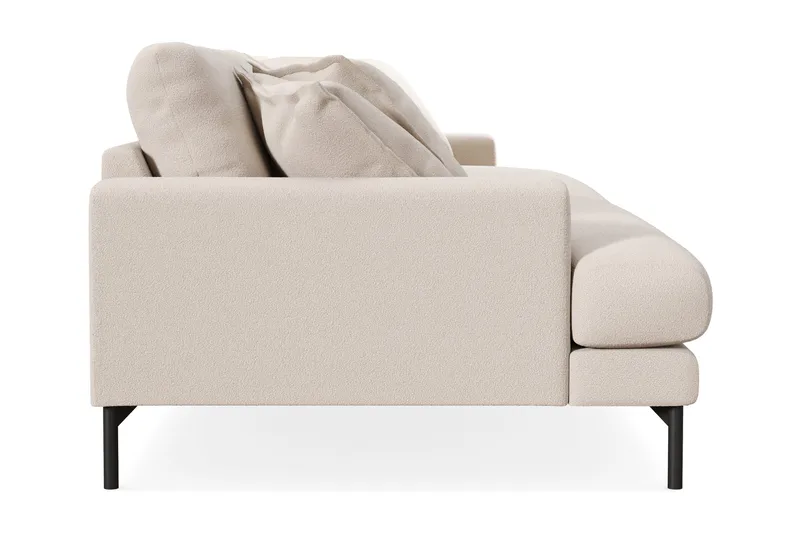Menard Premium 5-personers Dyb Sofa i Bouclé - Lys Beige - Møbler - Sofaer