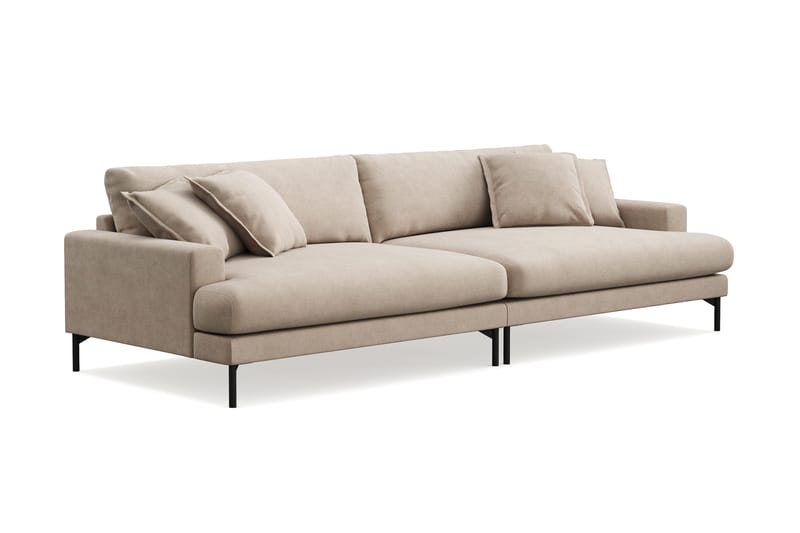 Menard Premium 5-seters dyp sofa i stoff - Beige - Møbler - Sofaer