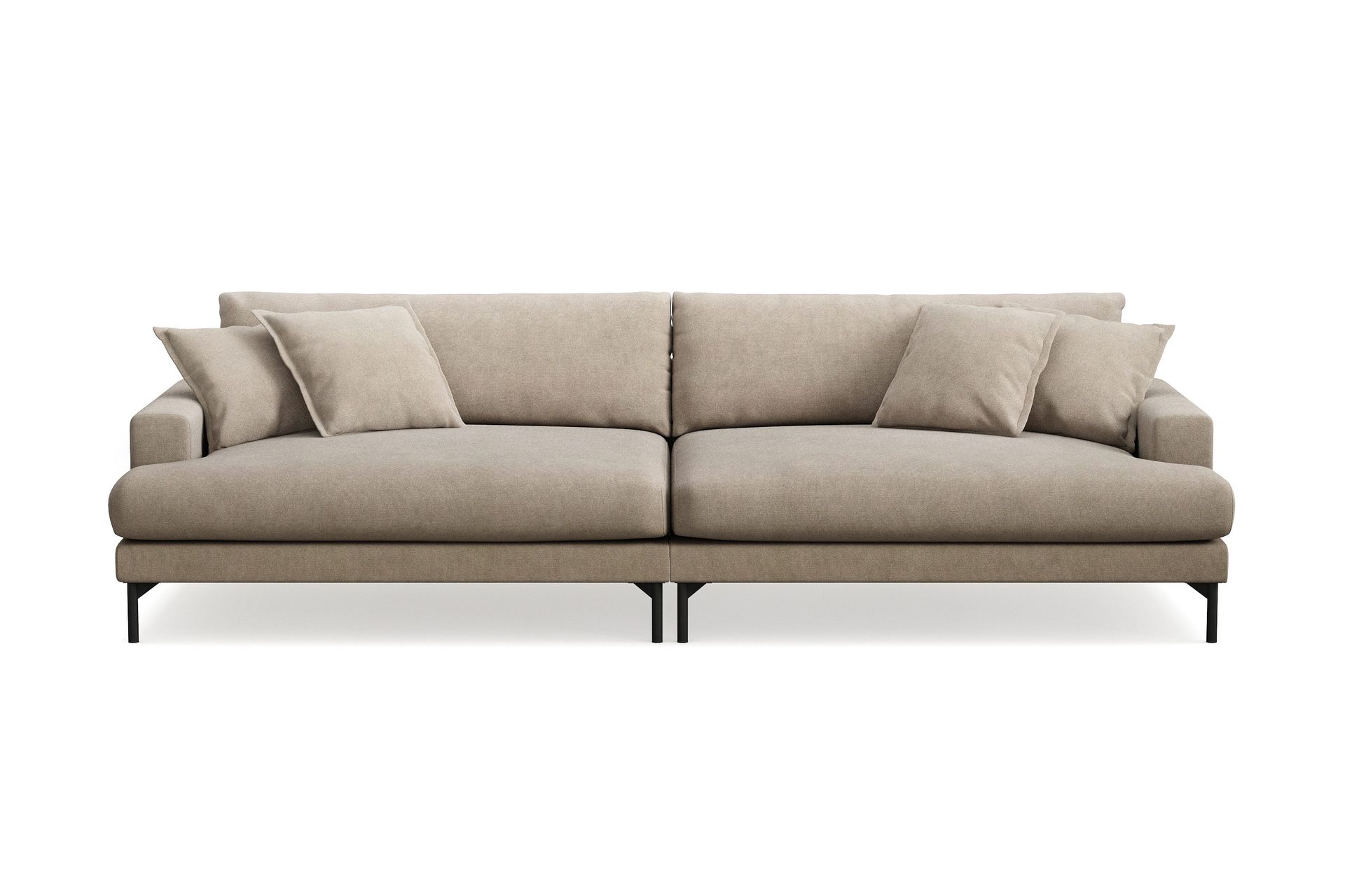 Menard Premium 5-seters dyp sofa i stoff - Brun