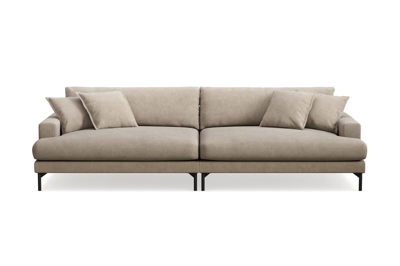 Menard Premium 5-seters dyp sofa i stoff - Brun - Møbler - Sofaer