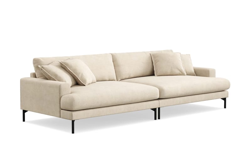 Menard Premium 5-seters dyp sofa i chenille - Beige - Møbler - Sofaer