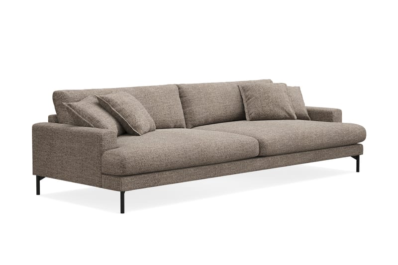 Menard Premium 5-personers Dyb Sofa i Chenille - Brun - Møbler - Sofaer