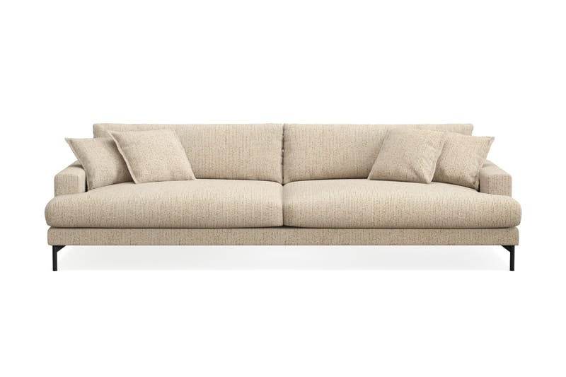Menard Premium 5-personers Dyb Sofa i Chenille - Beige - Møbler - Sofaer