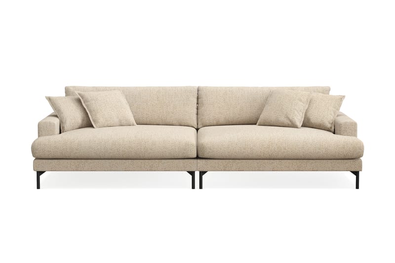 Menard Premium 5-personers Dyb Sofa i Chenille - Beige - Møbler - Sofaer