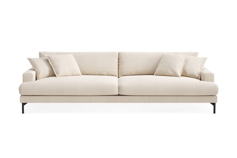 Menard Premium 5-personers Dyb Sofa i Chenille - Lys Beige - Møbler - Sofaer