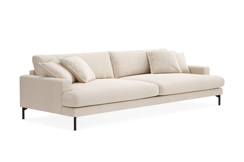 Menard Premium 5-personers Dyb Sofa i Chenille - Lys Beige - Møbler - Sofaer