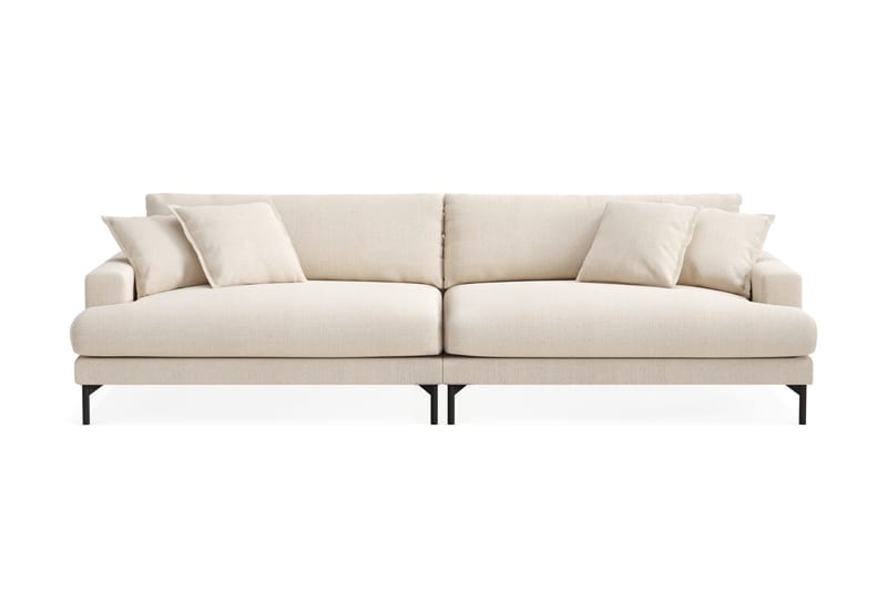 Menard Premium 5-personers Dyb Sofa i Chenille - Lys Beige - Møbler - Sofaer