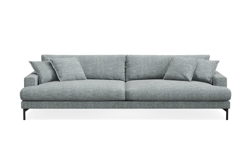 Menard Premium 5-personers Dyb Sofa i Chenille - Grå/Blå - Møbler - Sofaer