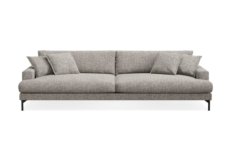 Menard Premium 5-personers Dyb Sofa i Chenille - Grå - Møbler - Sofaer