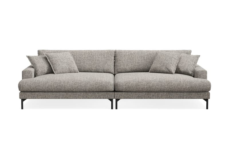 Menard Premium 5-personers Dyb Sofa i Chenille - Grå - Møbler - Sofaer