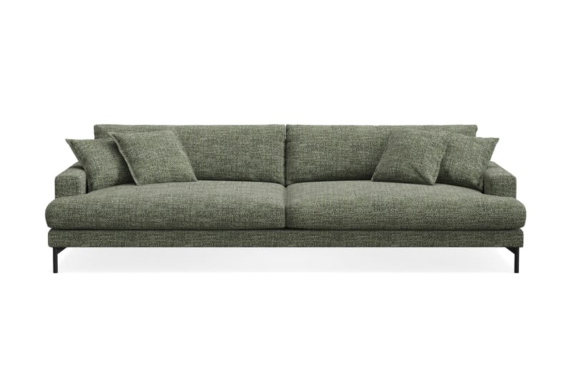 Menard Premium 5-personers Dyb Sofa i Chenille - Grøn - Møbler - Sofaer
