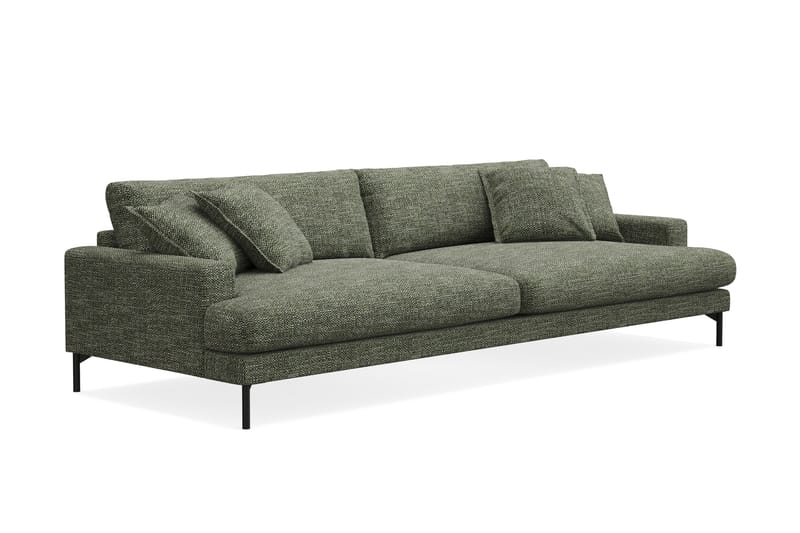 Menard Premium 5-personers Dyb Sofa i Chenille - Grøn - Møbler - Sofaer