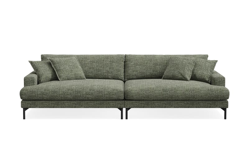 Menard Premium 5-personers Dyb Sofa i Chenille - Grøn - Møbler - Sofaer