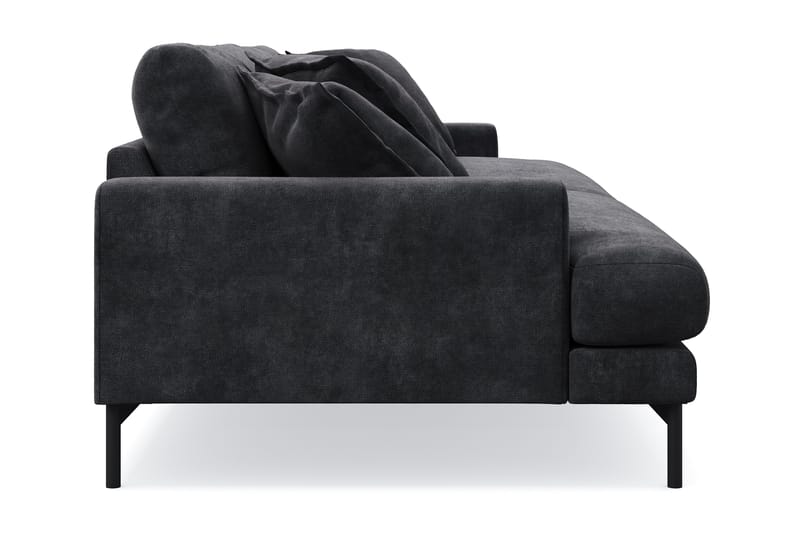 Menard Premium 5-seters dyp sofa i chenille - Svart - Møbler - Sofaer
