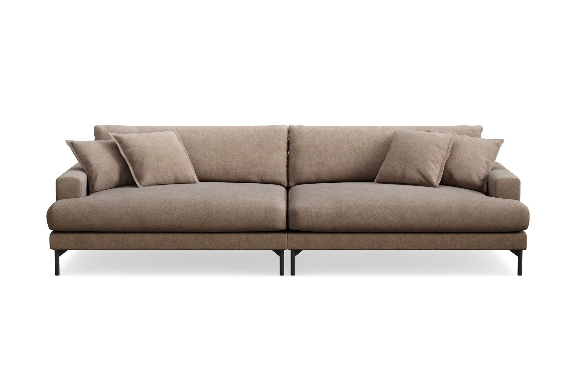 Menard Premium 5-seters dyp sofa i stoff - Brun