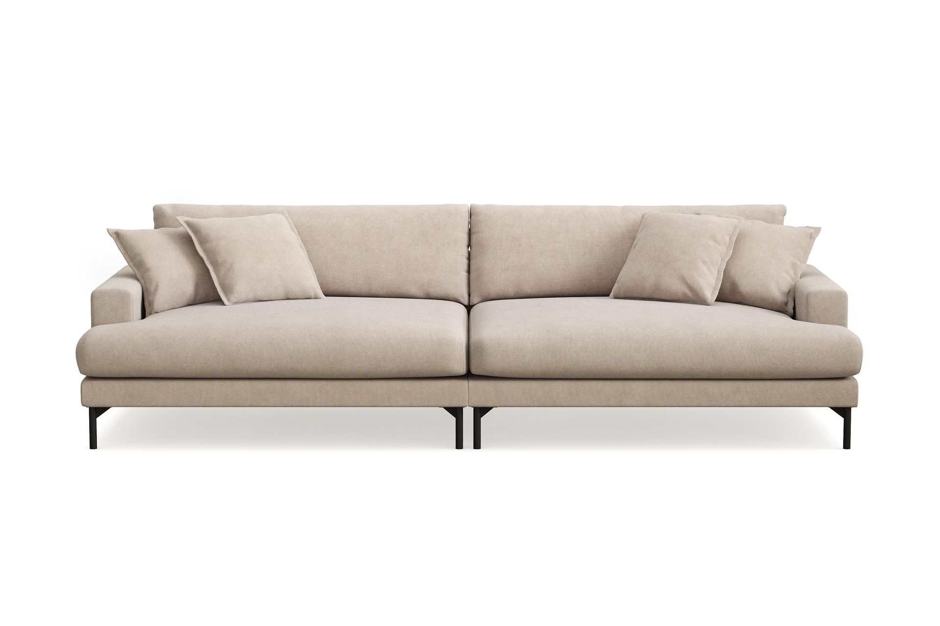 Menard Premium 5-seters dyp sofa i stoff - Beige