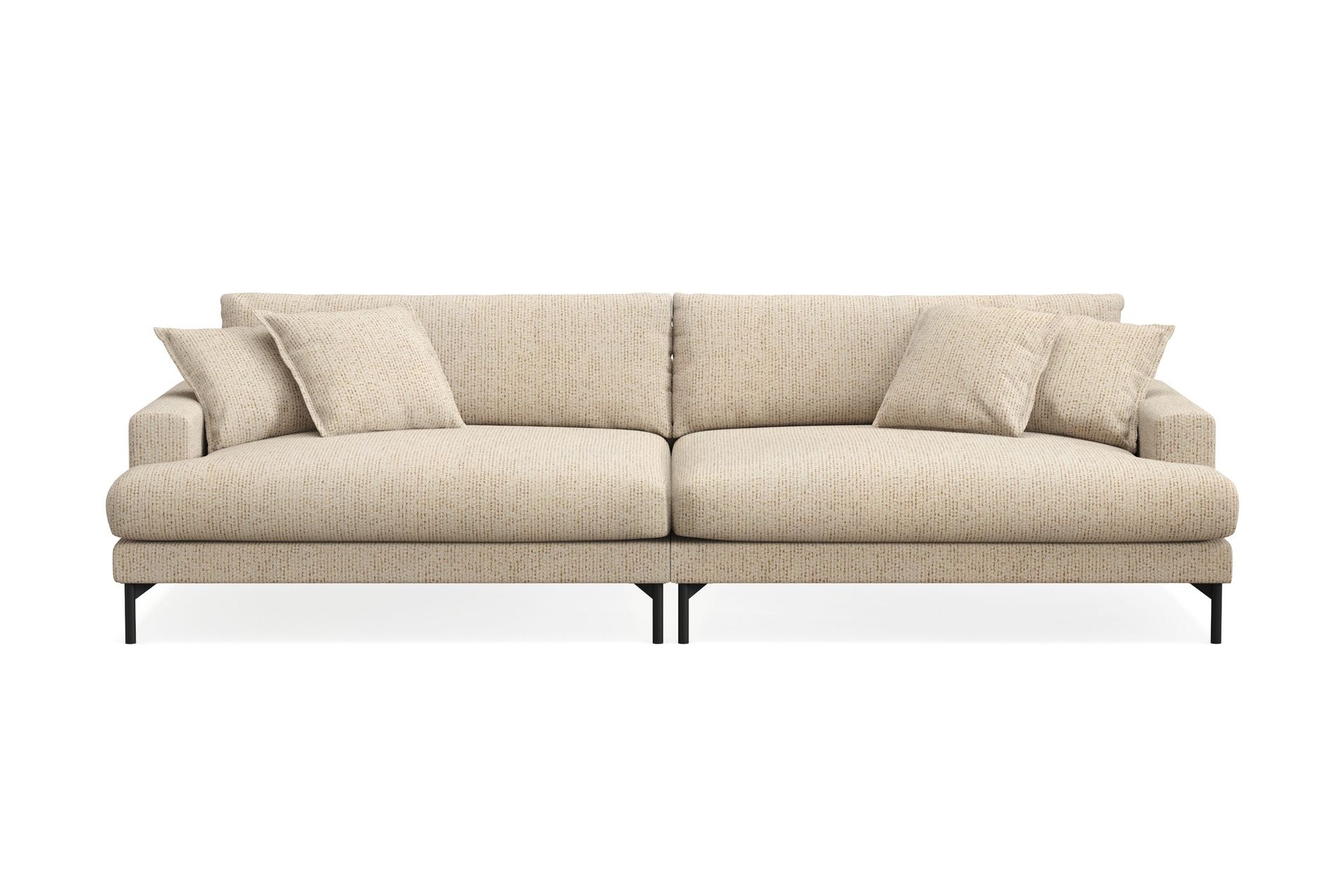 Menard Premium 5-seters dyp sofa i chenille - Beige