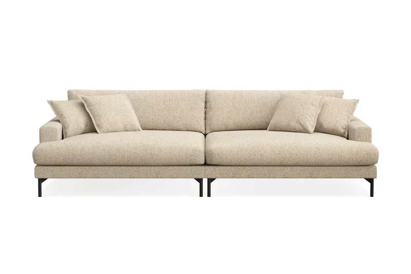 Menard Premium 5-personers Dyb Sofa i Chenille - Beige - Møbler - Sofaer