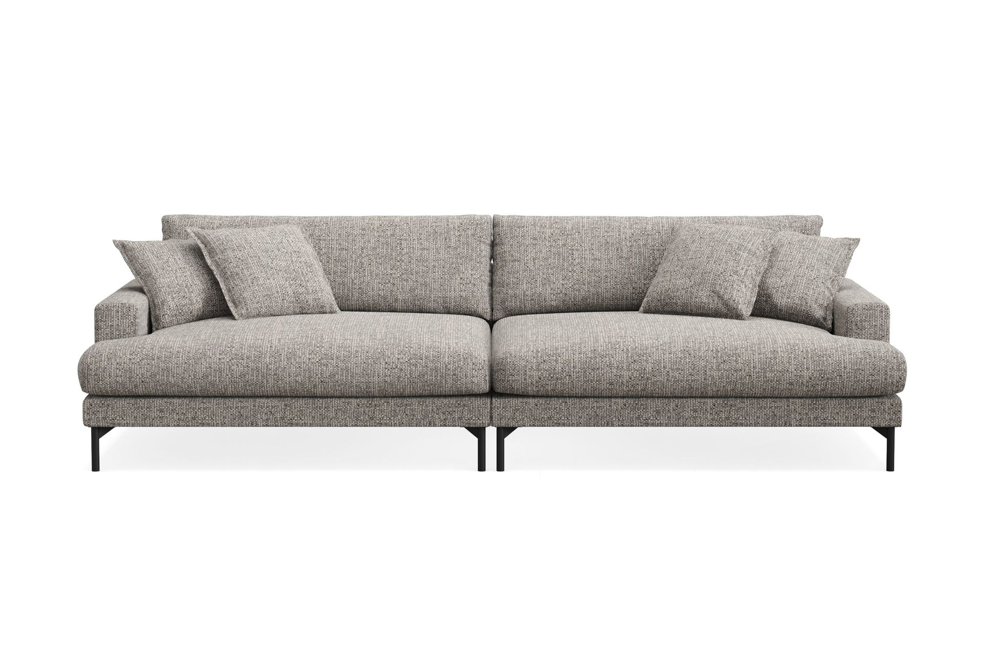 Menard Premium 5-seters dyp sofa i chenille - Grå