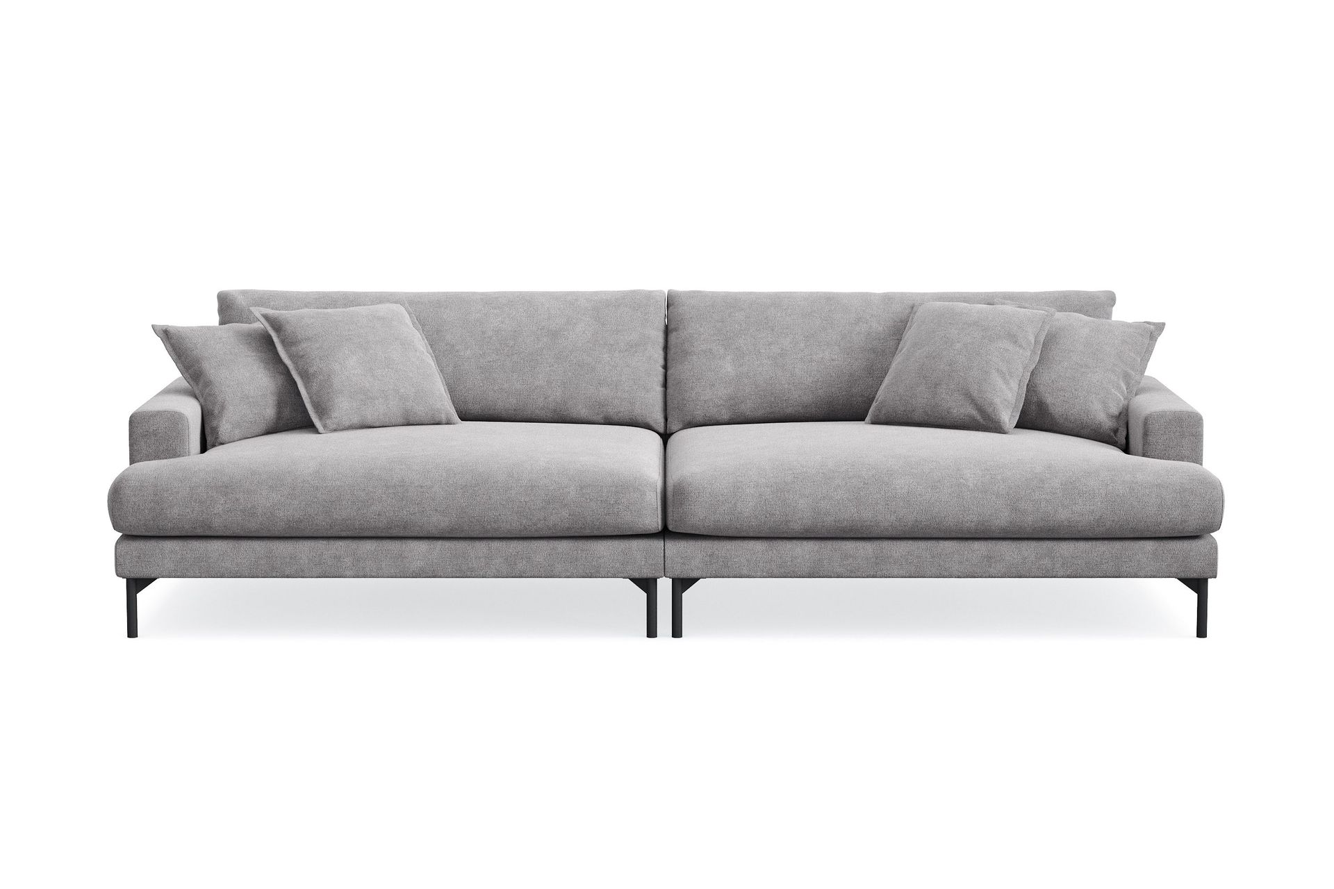 Menard Premium 5-seters dyp sofa i chenille - Grå