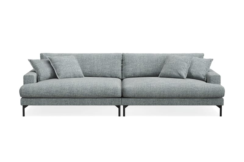 Menard Premium 5-personers Dyb Sofa i Chenille - Grå/Blå - Møbler - Sofaer