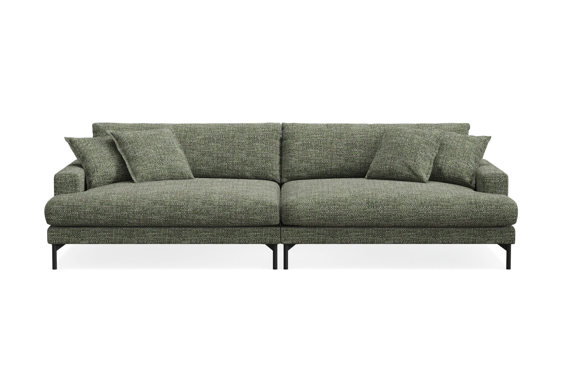 Menard Premium 5-seters dyp sofa i chenille - Grønn