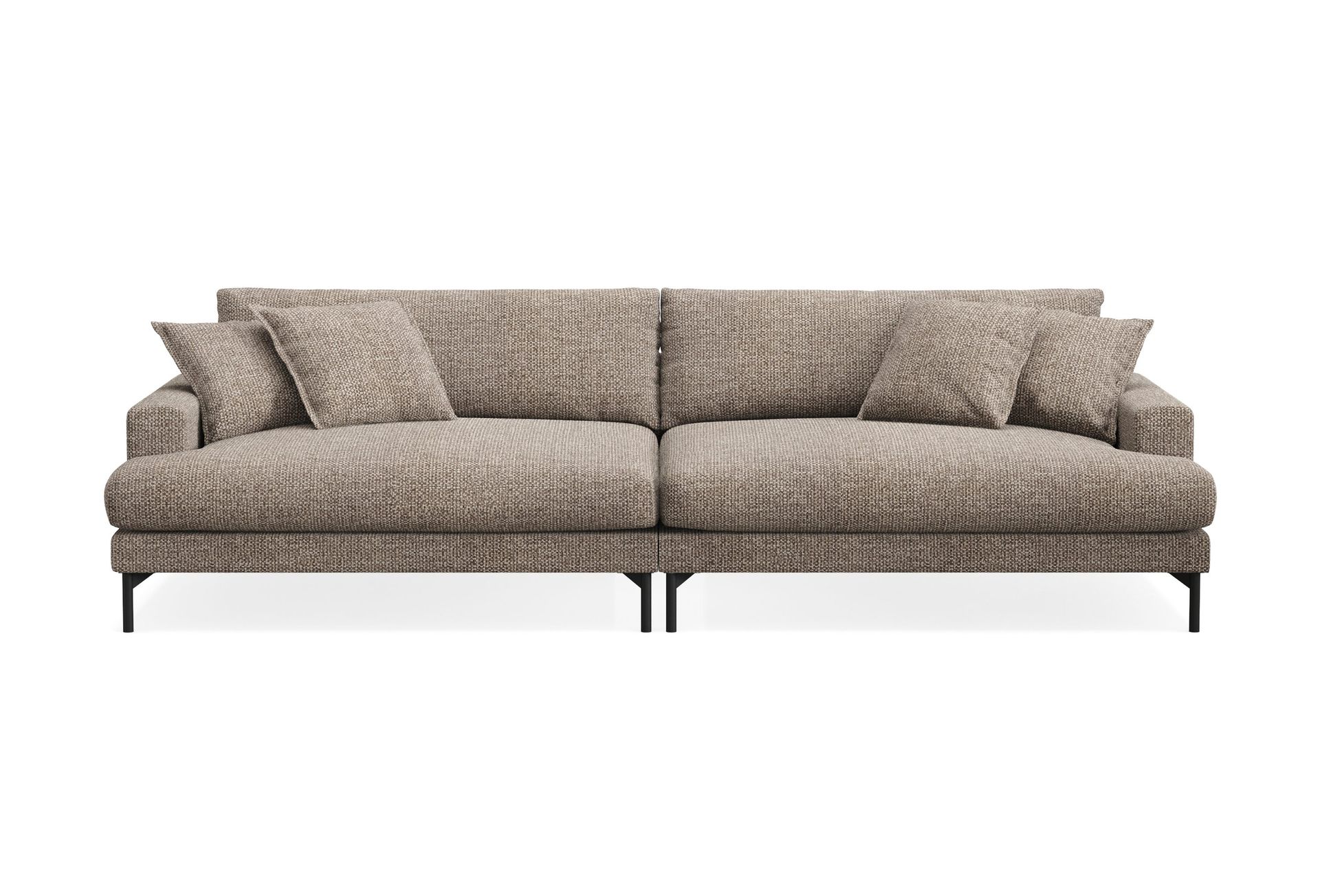 Menard Premium 5-seters dyp sofa i chenille - Brun