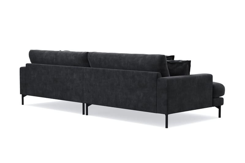 Menard Premium 5-seters dyp sofa i chenille - Svart - Møbler - Sofaer