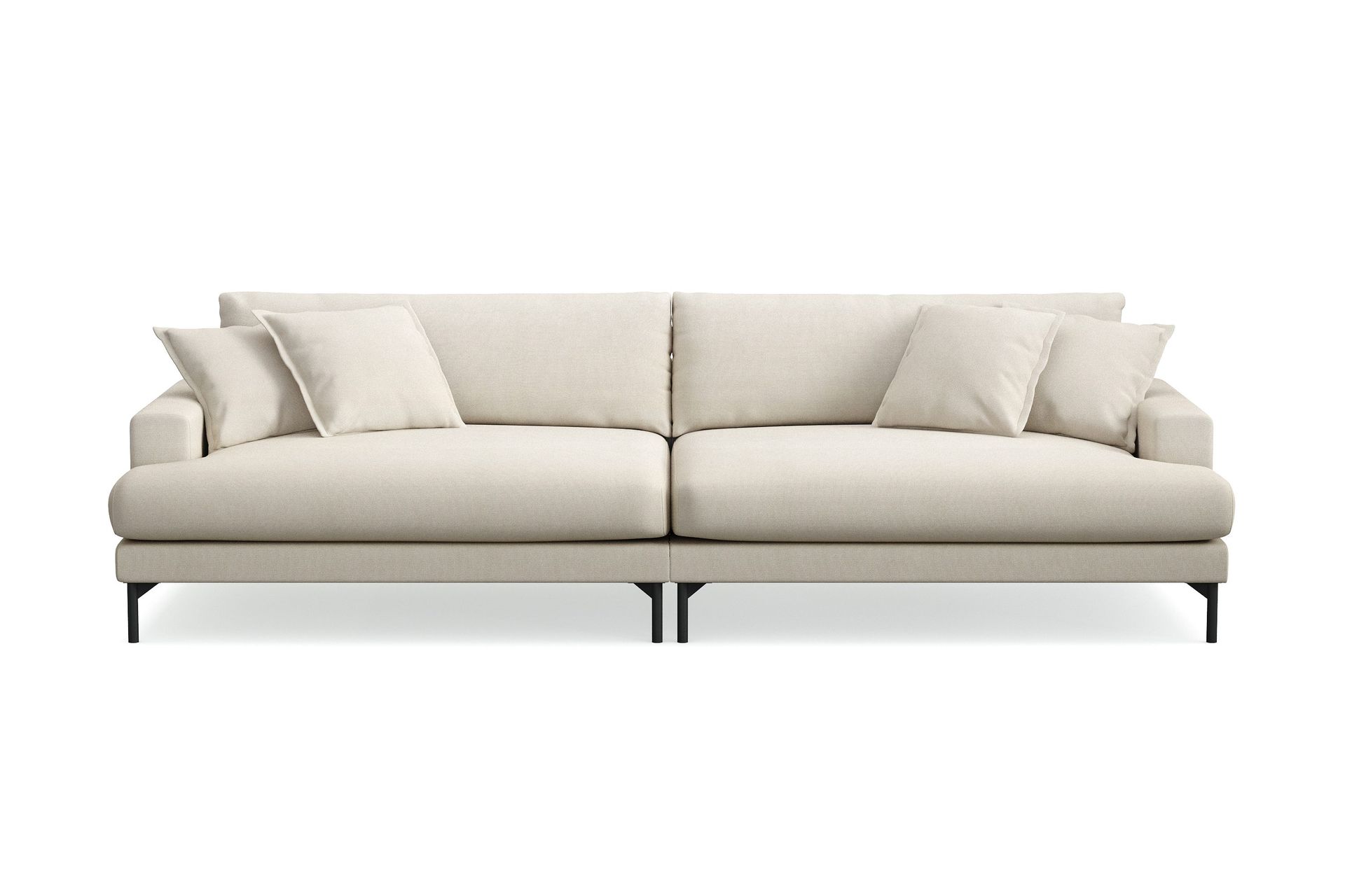 Menard Premium 5-seters dyp sofa i stoff - Beige