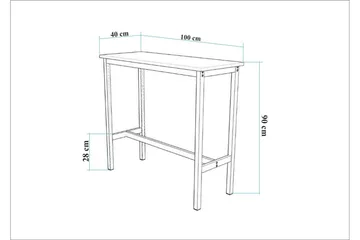 Mola Bar Table & Stool Set (3 Pieces) VALUE_MISSING_1 - Møbler - Bord