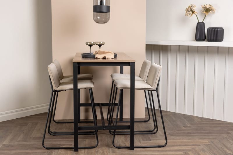 Rektangulär matgrupp Venture Home Beige Valnöt 4st