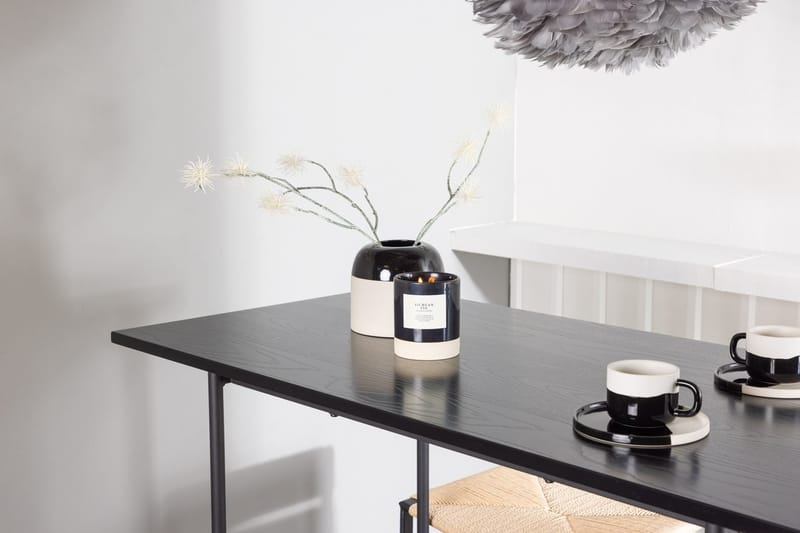 Rektangulär matgrupp Venture Home Natur Svart 4st - Møbler - Bord