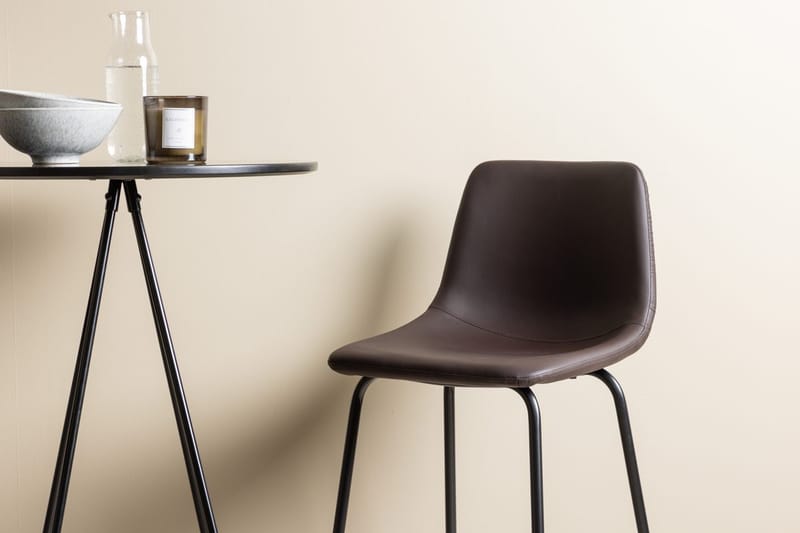 Rund matgrupp Venture Home Brun Svart 2st - Møbler - Bord