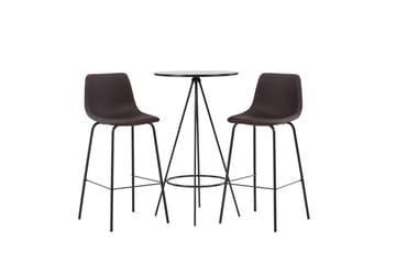 Rund matgrupp Venture Home Brun Svart 2st - Møbler - Bord