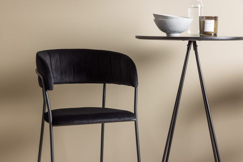 Rund matgrupp Venture Home Svart Svart 2st - Møbler - Bord