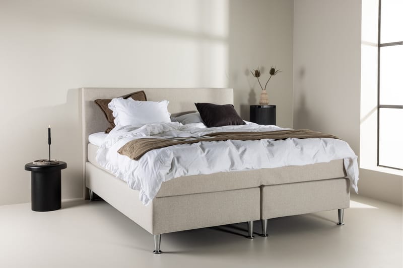 Toledo Sengepakke Kontinentalseng 180x200 cm - Beige - Møbler - Senger - Komplett sengepakke