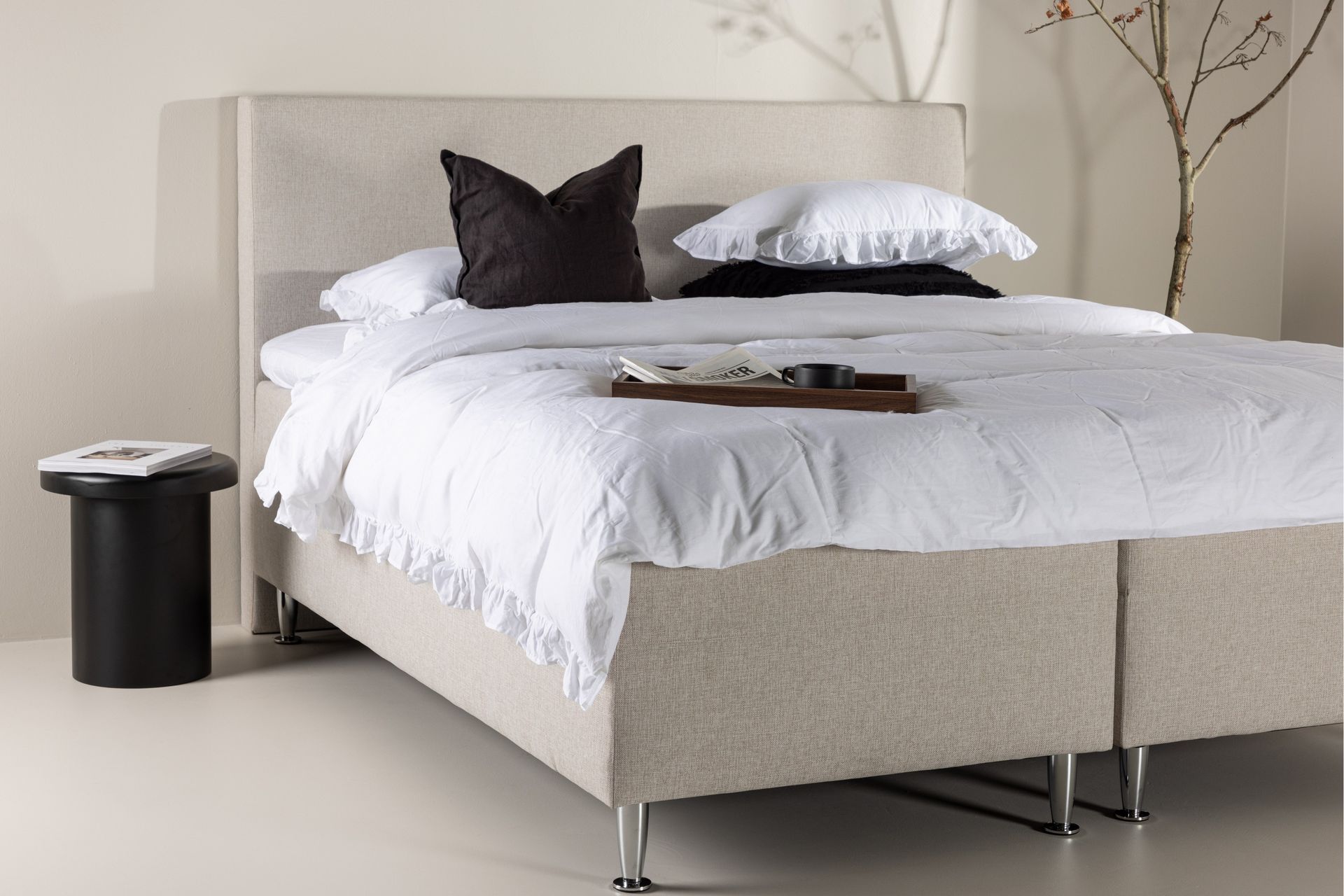 Mesa Sengepakke Rammemadrass 180x200 cm - Beige - Møbler - Senger - Komplett sengepakke