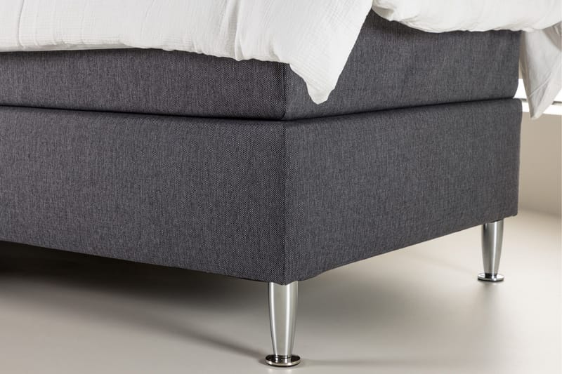 Toledo Sengepakke Kontinentalseng 90x200 cm - Mørk grå - Møbler - Senger - Komplett sengepakke